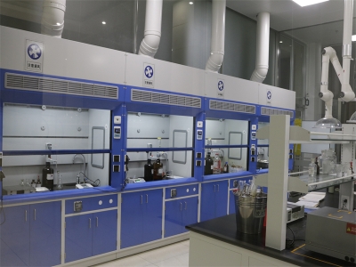 實驗室全鋼通風柜、萬向罩、中央臺、試劑架、vav集中排風系統