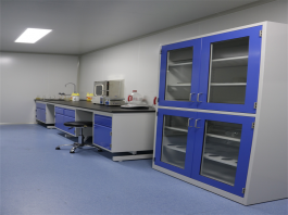 實驗室微生物室、pvc地面、全鋼器皿柜、純手工凈化板制作、全鋼邊臺、水盆水嘴、傳遞窗